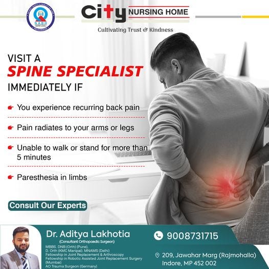 Best Spine Specialist in Indore City Nursing Home City Nursing Home