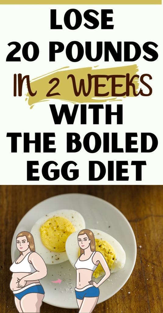 THE BOILED EGG DIET, HOW TO LOSE 20 POUNDS IN 2 WEEKS by Misty