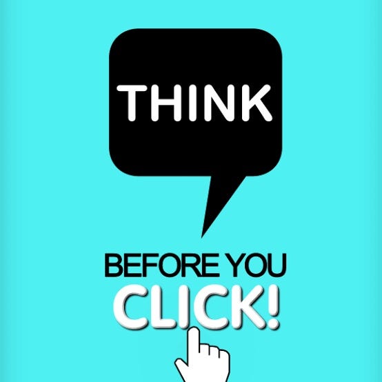 “THINK BEFORE YOU CLICK” The responsible use of social media.” by Jennifer O. Bailio Medium