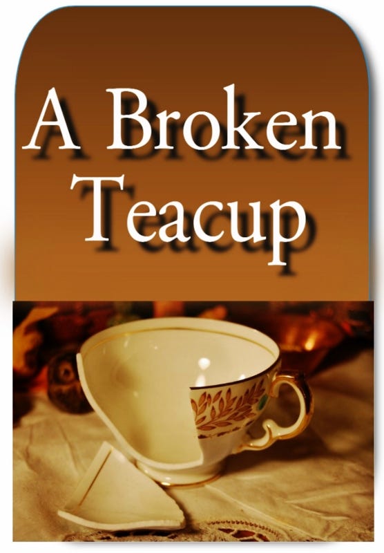 A Broken Teacup. By Joh W. Vander Velden by John Vander Velden Medium