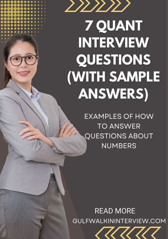 7 Quant Interview Questions (With Sample Answers) Medium