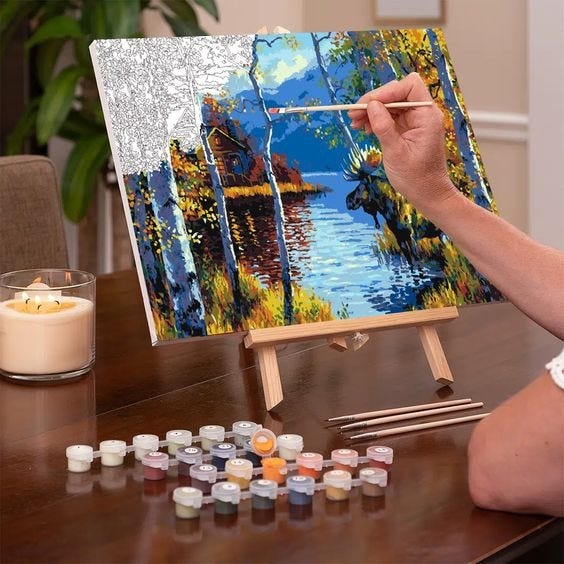 The Beauty of Using Custom Paint by Numbers Kits by Sarah Smith May