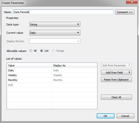 Custom date periods in Tableau. In this post we will show you how to