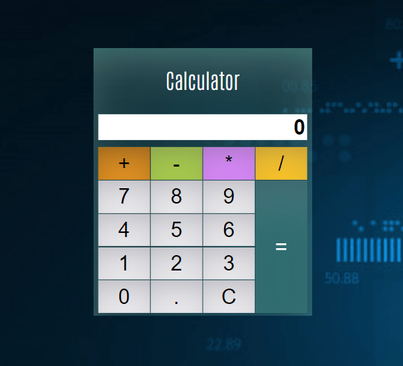How to develop A simple js calculator using HTML CSS and Javascript