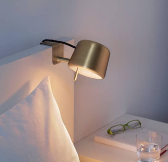 Clip on bed lamps. Lamps for bedside provide convenience. by