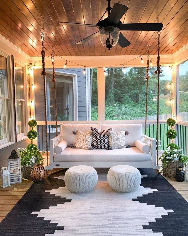 13 SUPER SIMPLE BACK PORCH IDEAS. Posted by… by zaha Medium
