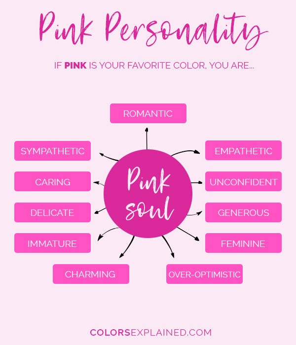 ♓The Colour Psychology of PINK Piratheep Medium