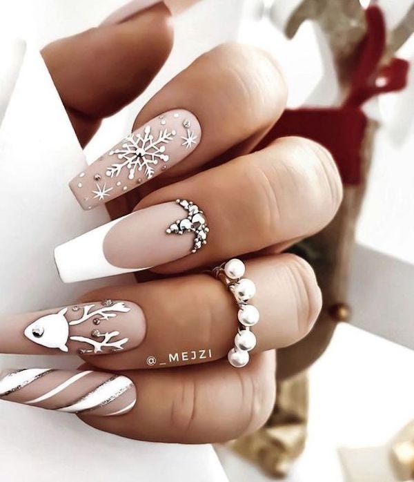 60 JOYFUL CHRISTMAS NAILS IDEAS. We have already walked into December