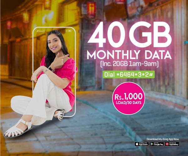 Best Mobile Network, Zong Data Bundles in Pakistan by Aghayasir Feb