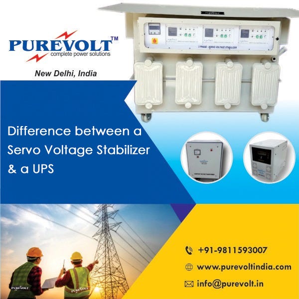 What is the Difference between a Servo Voltage Stabilizer and a UPS