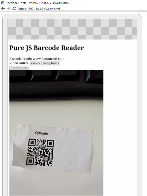 Building HTML5 Barcode Reader with Pure JavaScript SDK by Xiao Ling