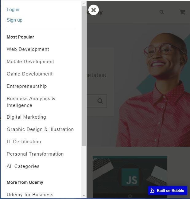 Bubble.io How to make Sidebar Navigation menu scrollable by Iwakin