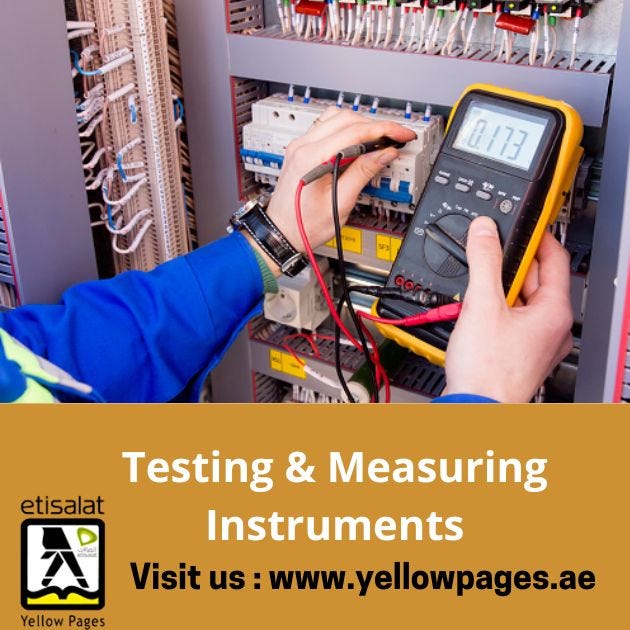 Testing & Measuring Instruments Manufacturers & Suppliers in UAE