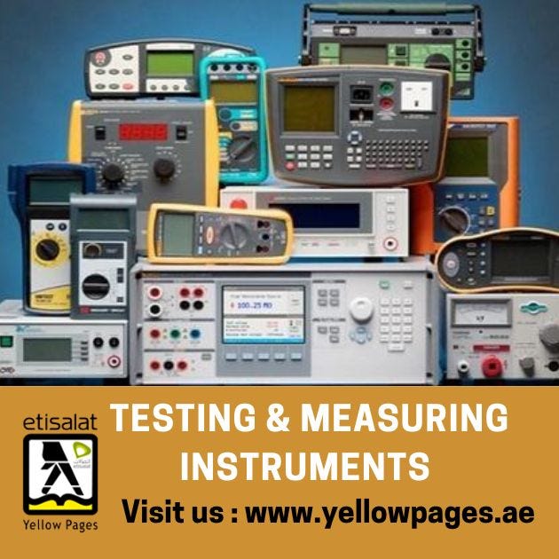 List of Testing & Measuring Instruments Manufacturers & Suppliers in
