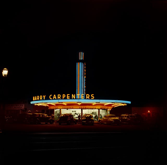 1942 Hollywood, Une enseigne au néon. by MarieLou Chatel Medium