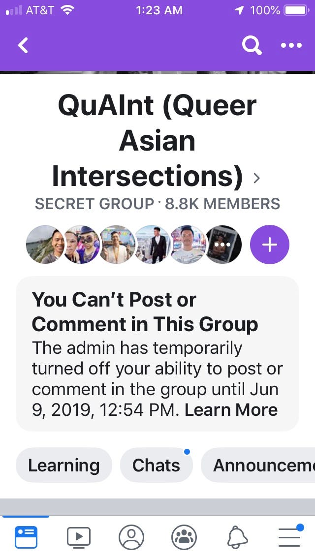 I got banned from a secret Facebook group. by Michael T. Nguyen Medium