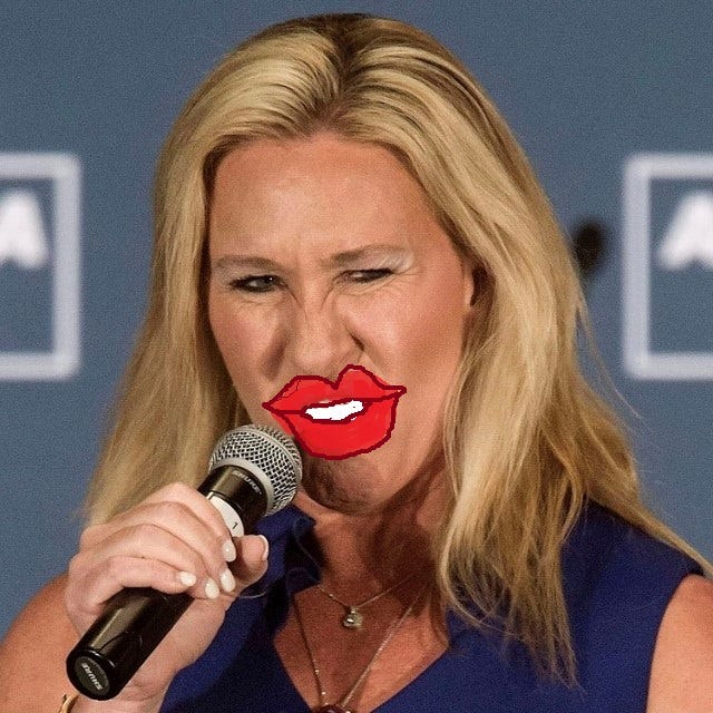 Lipstick on a Pig. Marjorie Taylor Greene is making news… by Spike