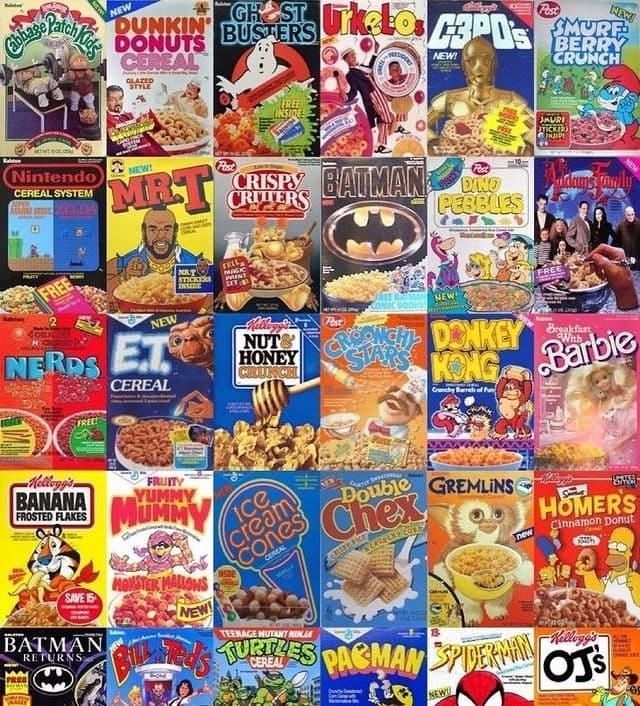 Bring Back the Cereal Box Designs of the 1980’s and 1990’s by Allen