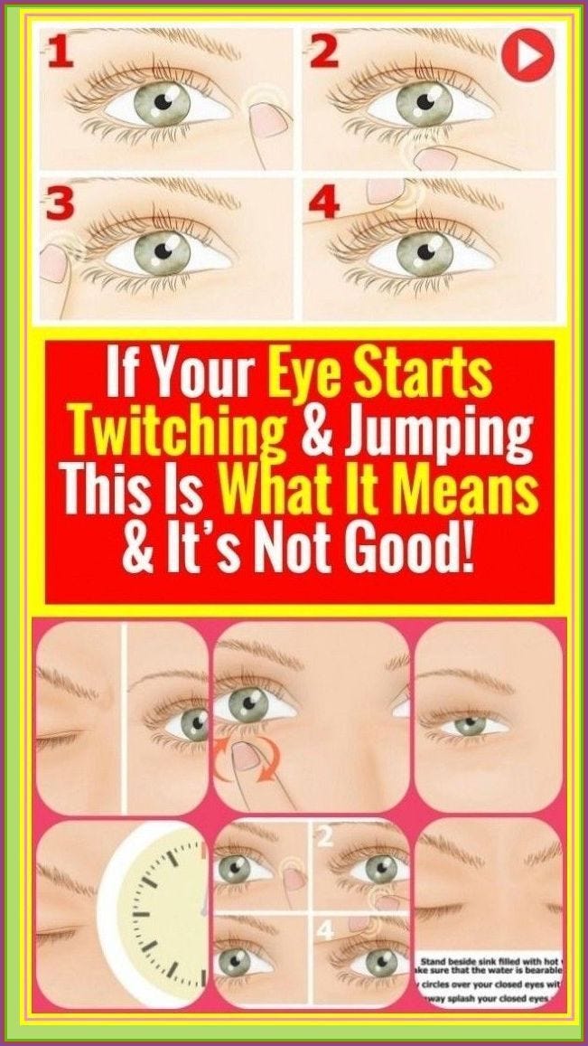 If Your Eye Starts Twitching And Jumping…This is What it Means And It’s Not Good! Steven