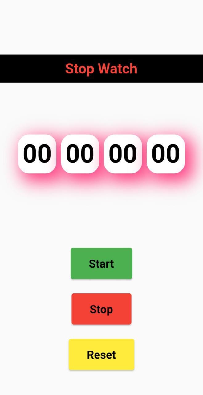 Stopwatch Timer in Flutter. Learn How To Create Stopwatch Timer In