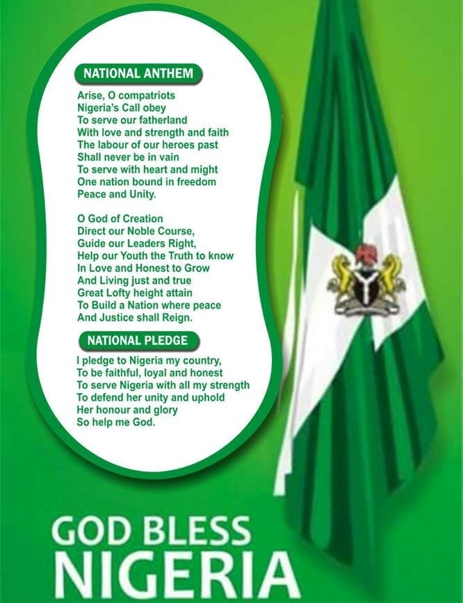 Tonic Solfa of Nigeria National Anthem Medium