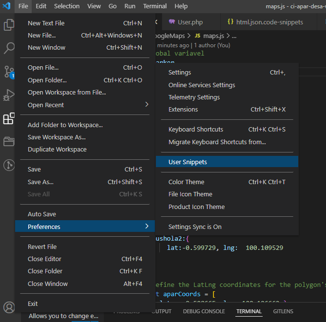 Cara setting snippet tag pada Vscode by M Agungmahardika Medium
