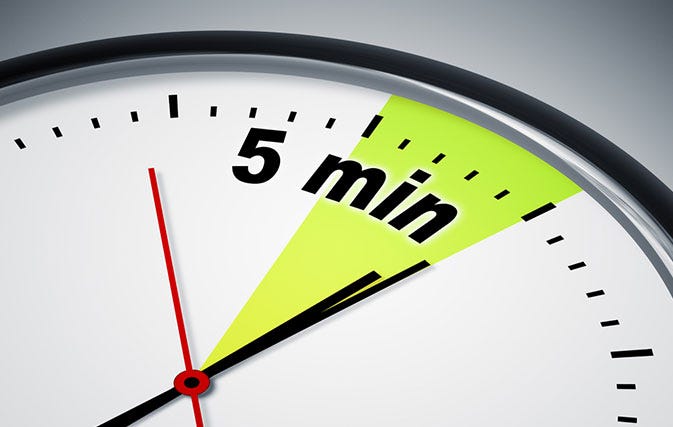 5-minute rules. What can you do if you have 5 minutes? | by Aayu