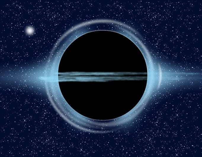 If photons have no mass, why do black holes attract them? by Space