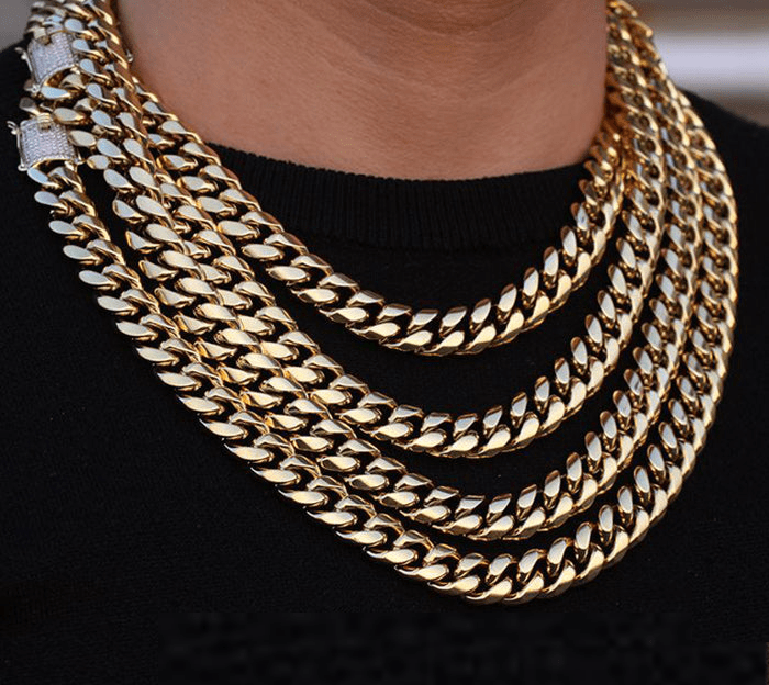 Cuban Link Chain Size Guide Find your Fit by Laie Jewelry Medium