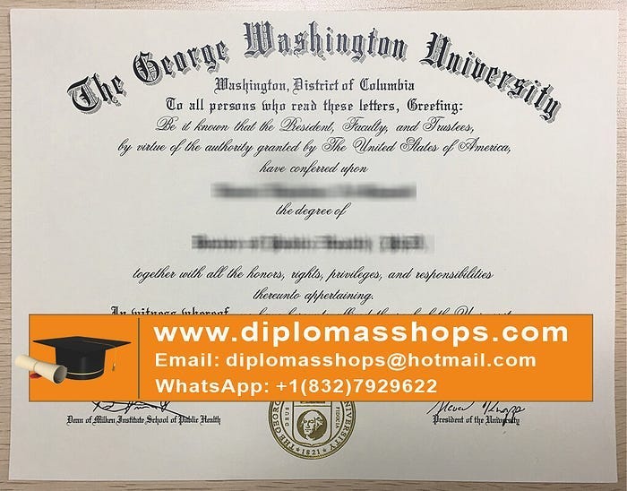 Get Washington University diploma, Copy Washington