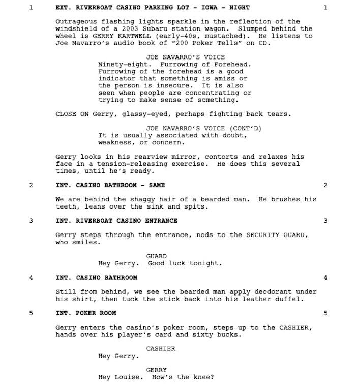 Page One “Mississippi Grind” (2015) Go Into The Story