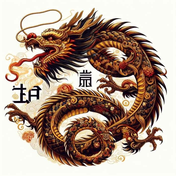 2024 Chinese Zodiac Wood Dragon Lian Clemmie