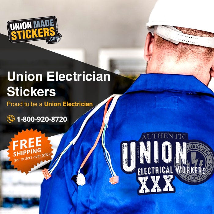 Choose the right medium to create stickers for your electrician union