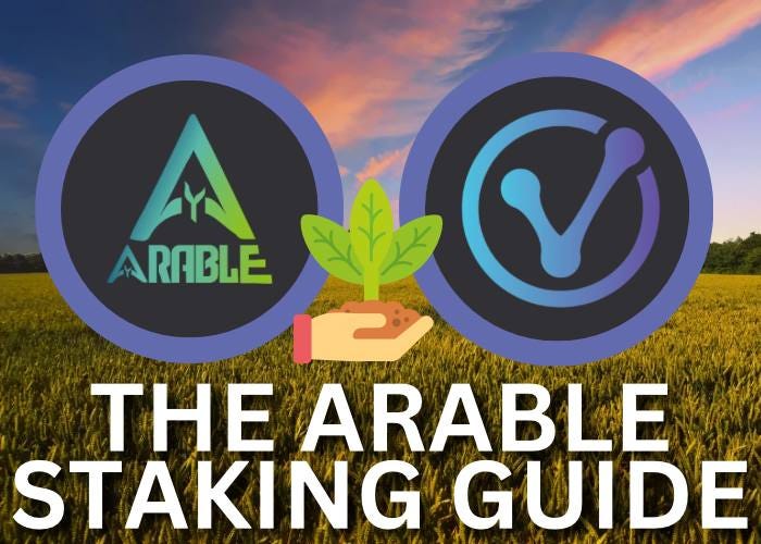 Arable Staking Guide. What is Arable Protocol? by POPS Team Medium