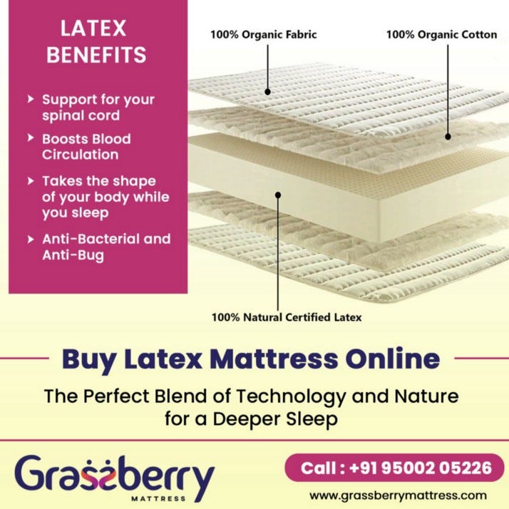 Why Buying Latex Mattress Online Doesn’t Cost So Much With Grassberry
