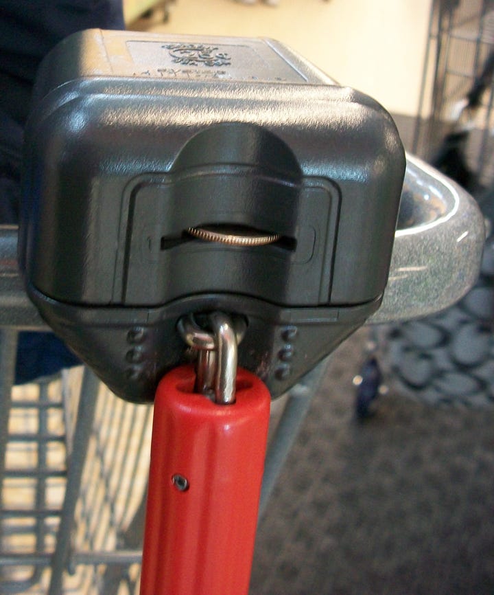 Quarter for a cart The real reason you need a quarter for your ALDI