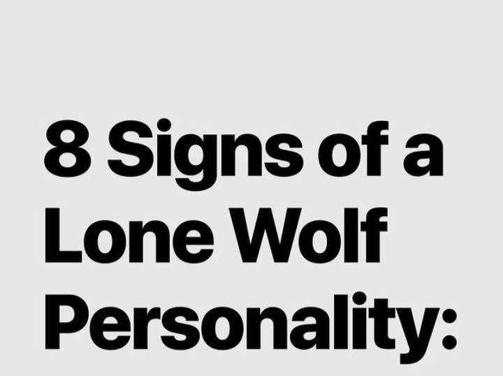 8 Signs of a Lone Wolf Personality by Dasharath Sapkale Medium