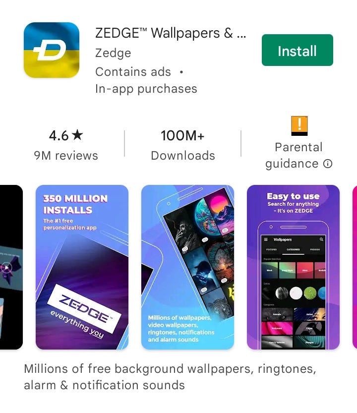 Zedge and the unlimited passive by Zen media Medium