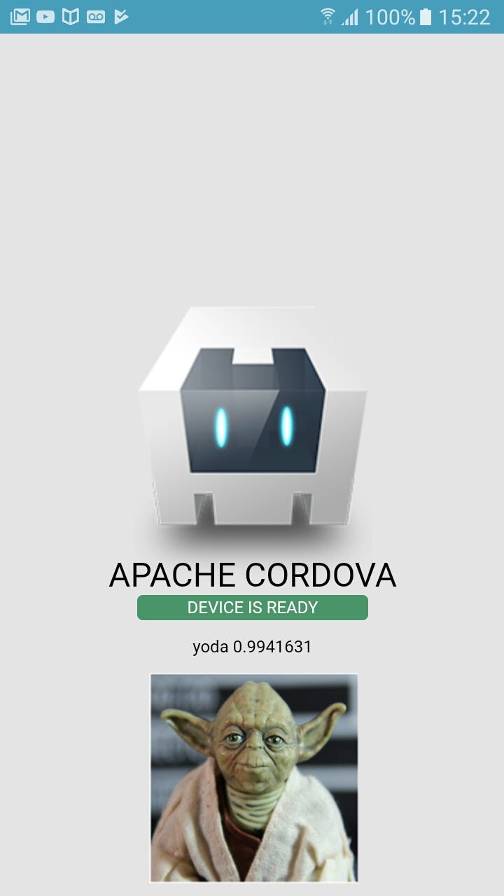 Cordova Tensorflow example. Let’s show you how to do image… by Davi