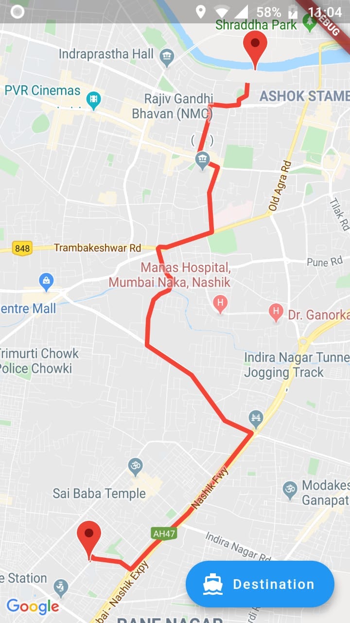 Flutter Google Map with Direction by Shubham Narkhede Medium