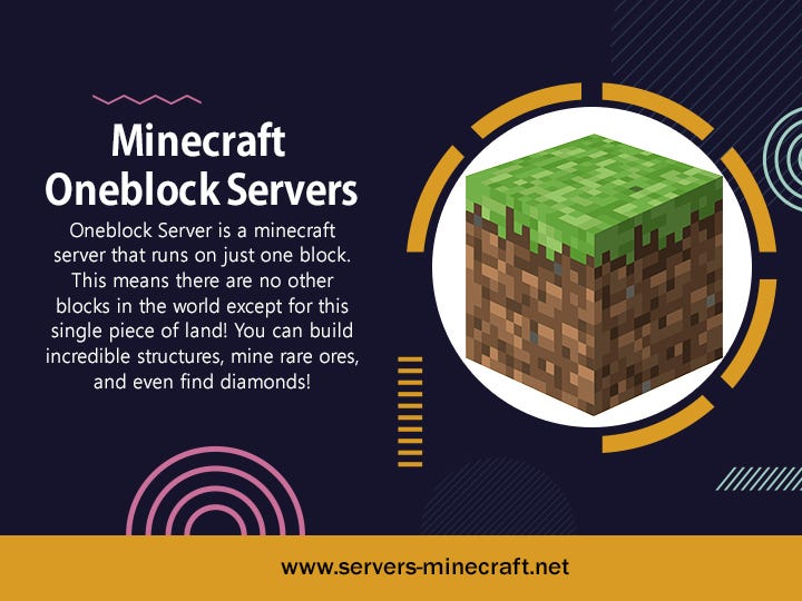 Best Minecraft Oneblock Servers. OneBlock Minecraft Servers How to