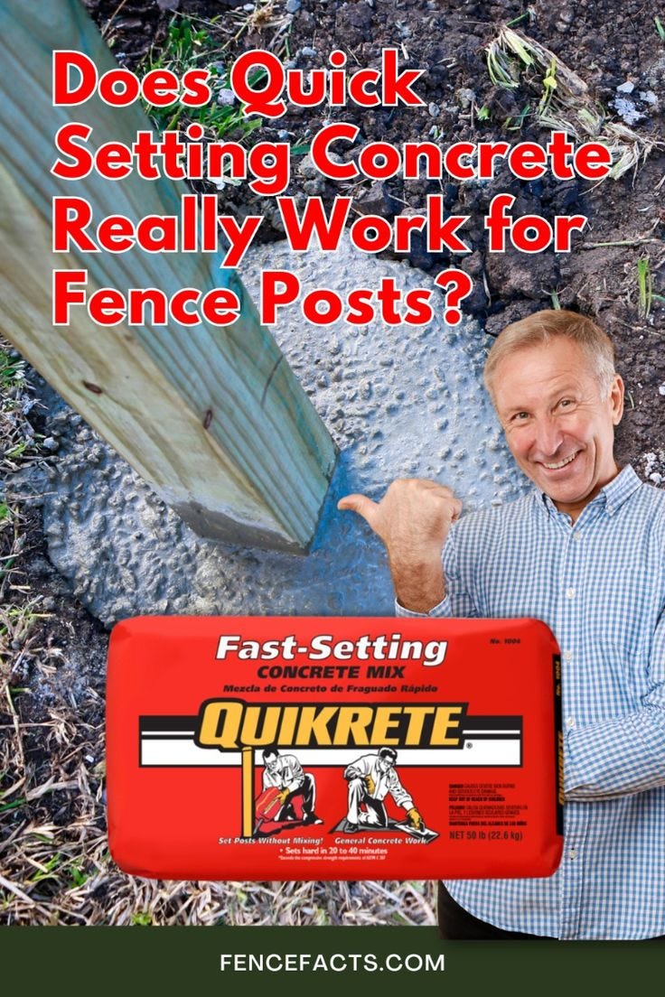 Is FastSetting Concrete as Good as Regular Concrete for Fence Posts