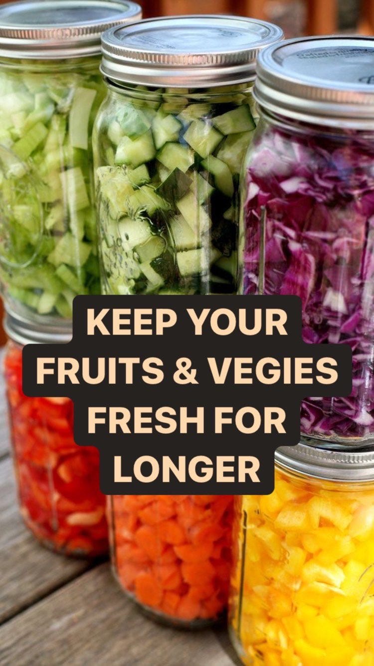 HOW TO KEEP YOUR FRUITS & VEGGIES FRESH FOR LONGER by Cinnamon and