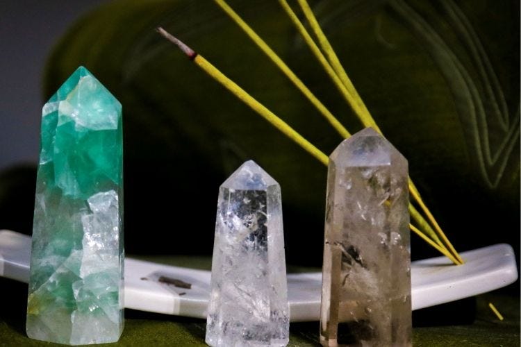 How to Clean Crystals With Incense Aroma by Meghaaromatic Medium