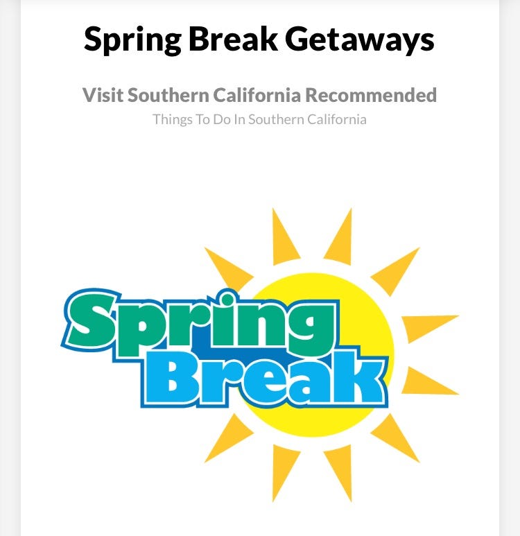Spring Break Getaways. Spring Break has just about arrived… by Visit