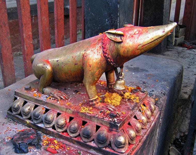 Mushika. Vahana is a word formed from the root… by Kameshvari Ma Medium