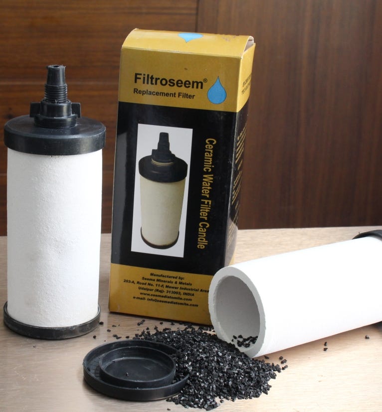 Provider of Ceramic Water Filter Candles Seemaminerals Medium