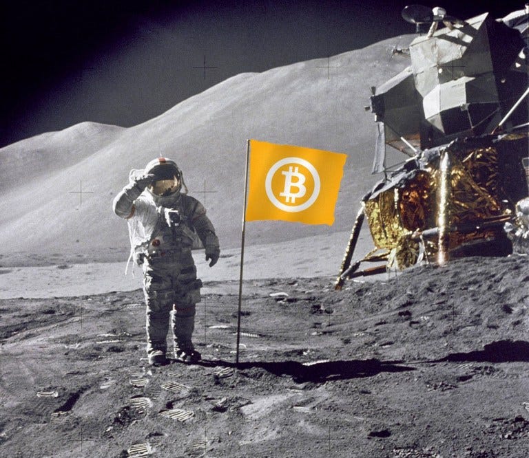 Bitcoin to the Moon. Bitcoin, Ethereum, Litecoin and many… by Ilias