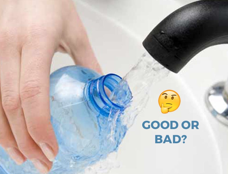 Is drinking from a refillable plastic water bottle bad for me? by