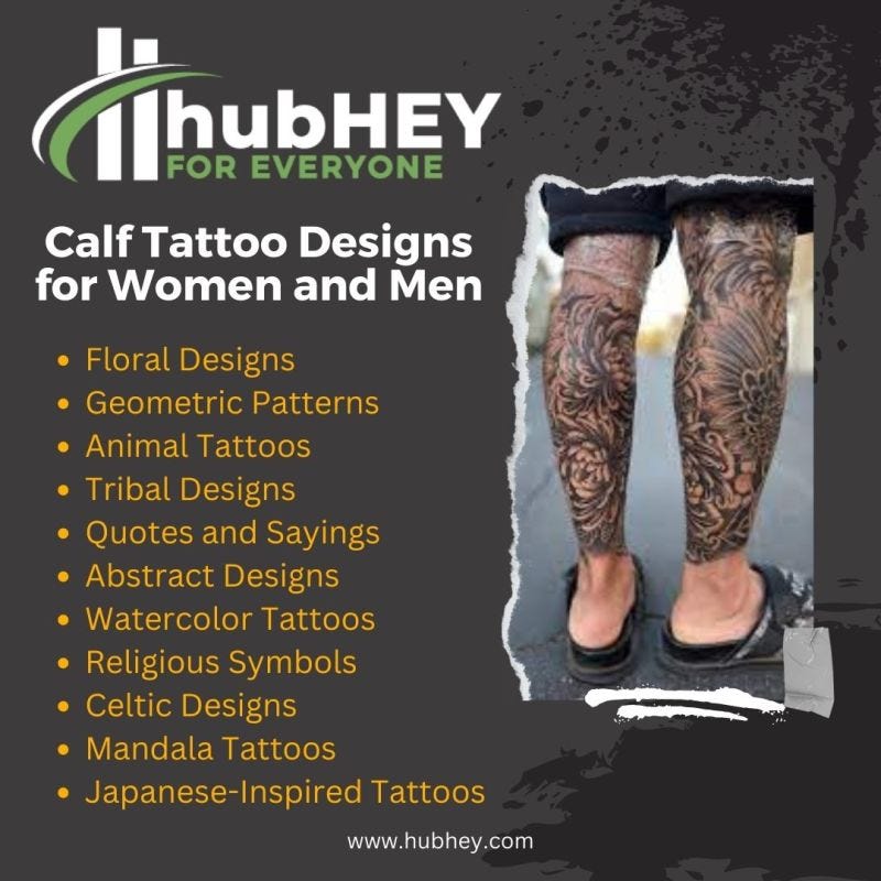Top 10+ Best Calf Tattoo Designs for Women and Men! Kuhu Jakhmola